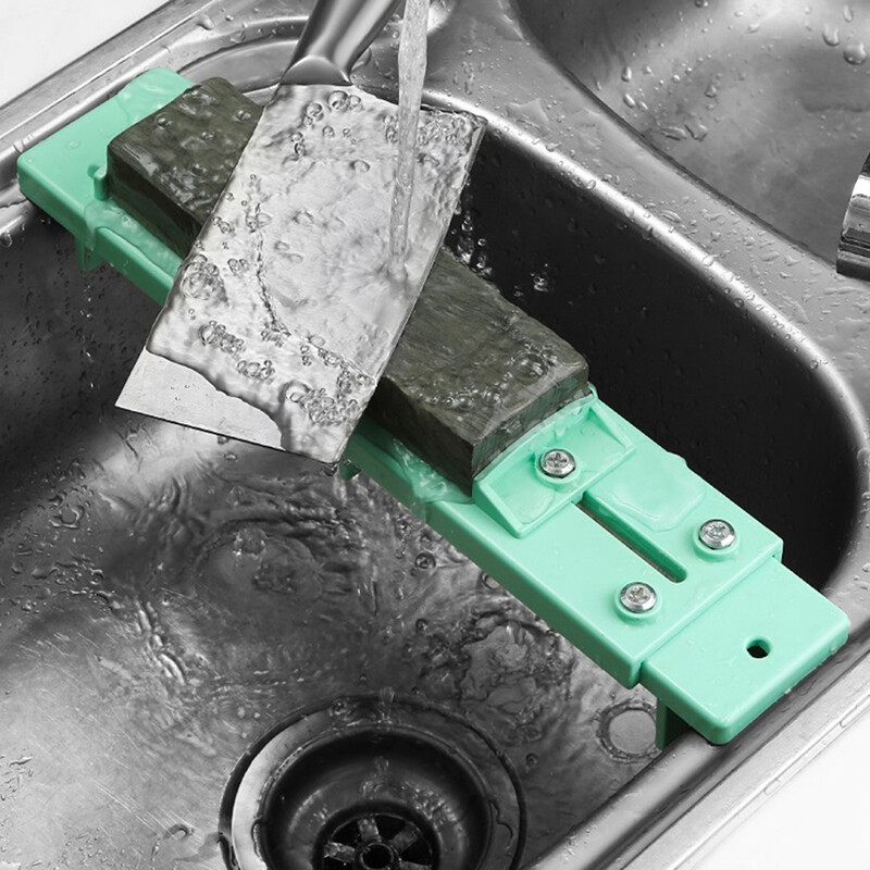 🥪 LECHU🍟  Whetstone Knie Sharpener Stone Plate Adjustable Whetstones Sink Bridge Holder