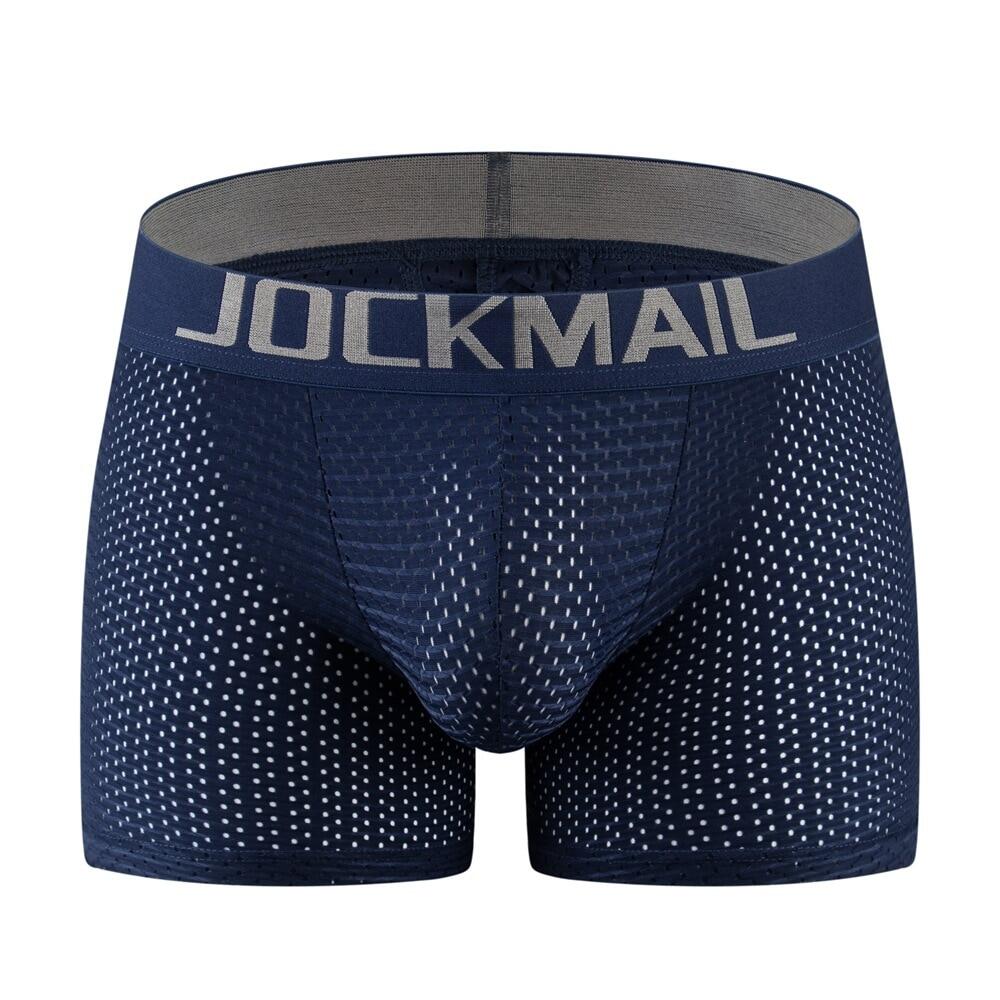 Men's Boxer Briefs Underwear Stereotyped Hip Lift Breathable Body Sculpting Mesh Buttocks Padded Sponge Buttocks Boxer Fake Ass