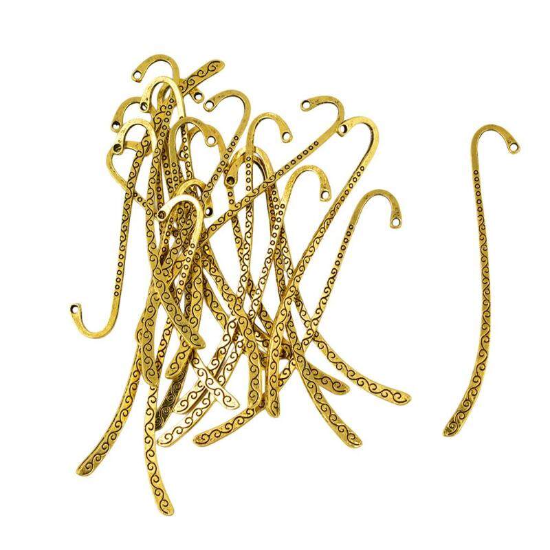 Miracle Shining 40pcs Antique Vintage Metal Bookmarks Book Mark With Hook Jewelry Findings Malaysia