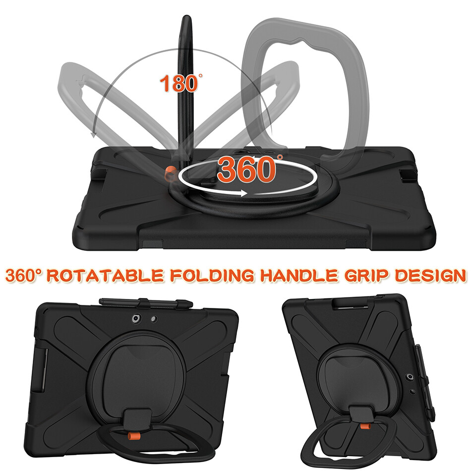IFarcase Cho Surface Pro 7 Plus 4 5 6 7 Pro X Ốp Lưng Cứng Chống Sốc Kèm Dây Đeo Ốp Silicone Surface GO Có Khe Cắm Bút Chì Chân Đế Xoay Được 1 2 3