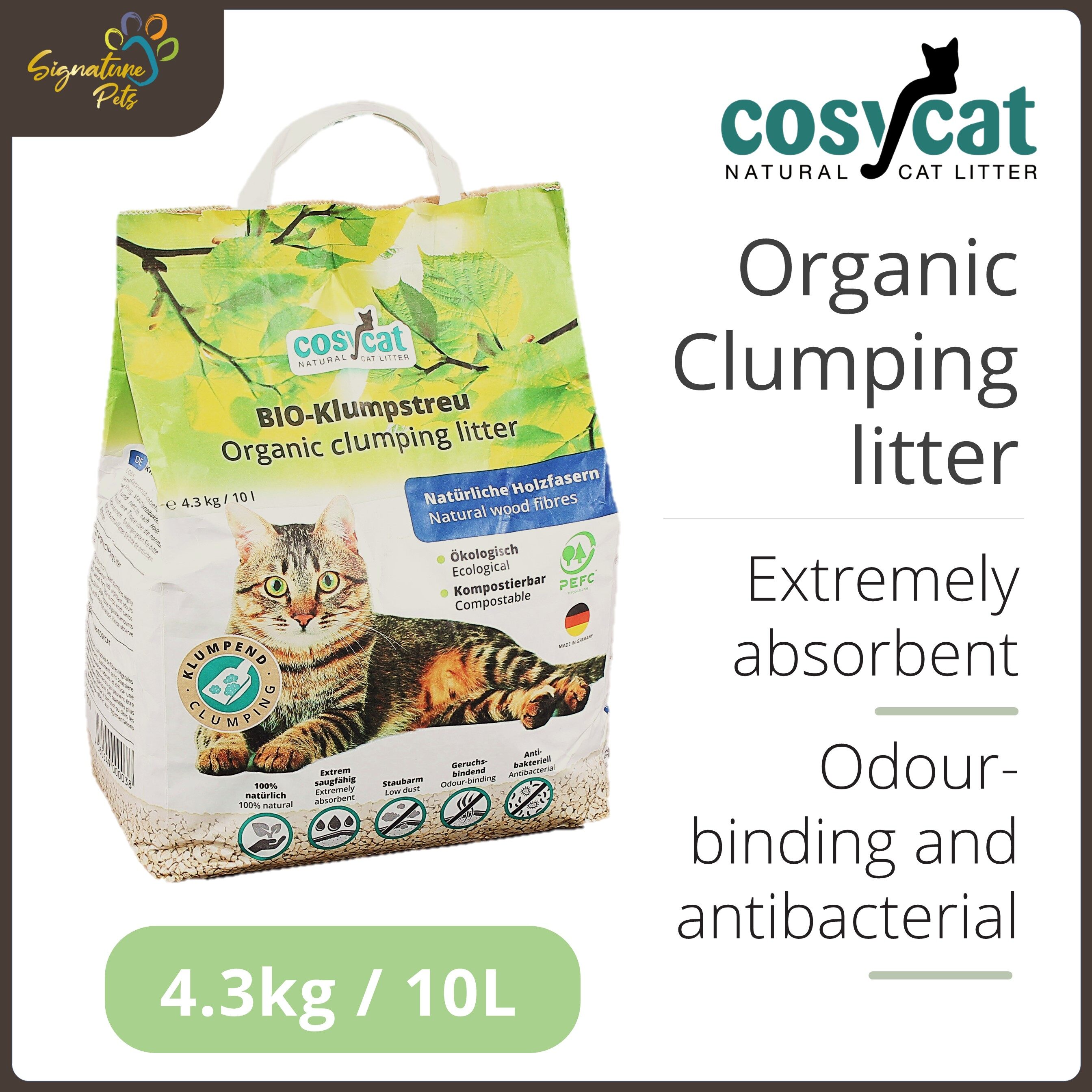 Organic clumping hotsell cat litter