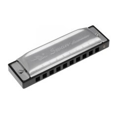 Swan Diatonic Harmonica 10 lỗ Blues Harp organ phím của nhạc cụ g sậy với vỏ bạc