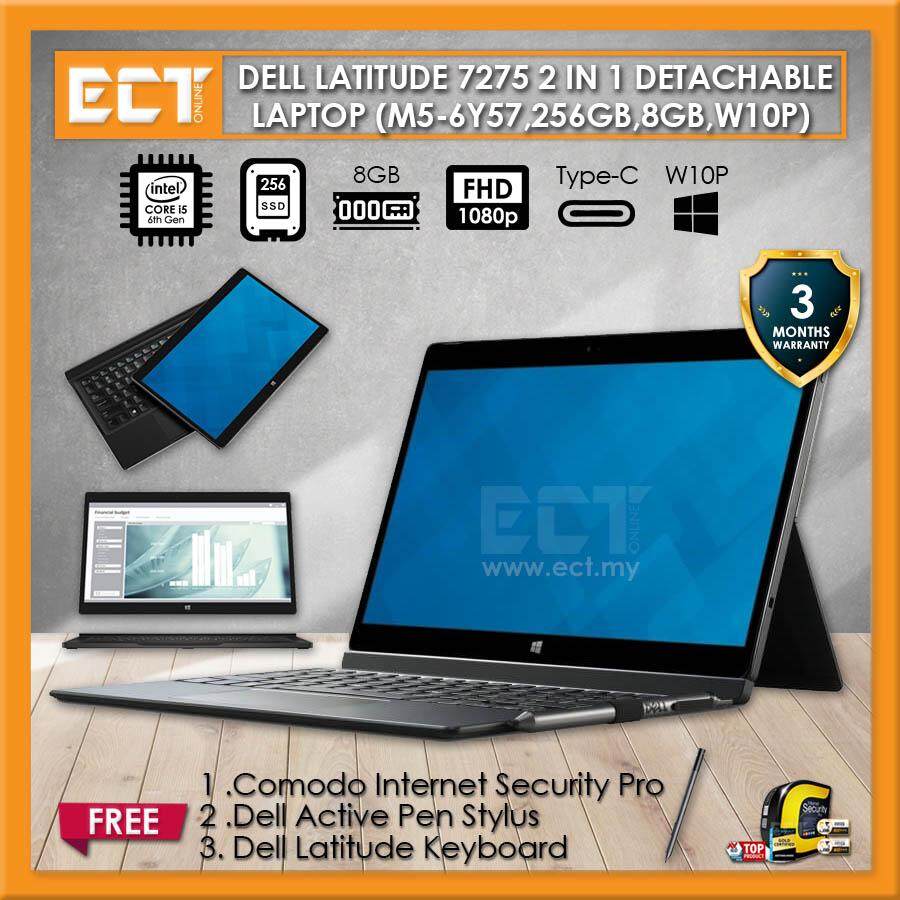 (Demo Set) Dell Latitude 7275 2 in 1 Business Class Latpop (M5-6Y57 2.80Ghz,256GB SSD,8GB,12.5FHD Touch,W10P) Malaysia