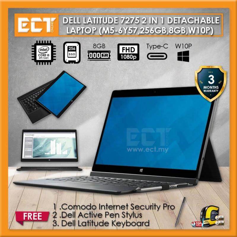 (Demo Set) Dell Latitude 7275 2 in 1 Business Class Latpop (M5-6Y57 2.80Ghz,256GB SSD,8GB,12.5FHD Touch,W10P) Malaysia