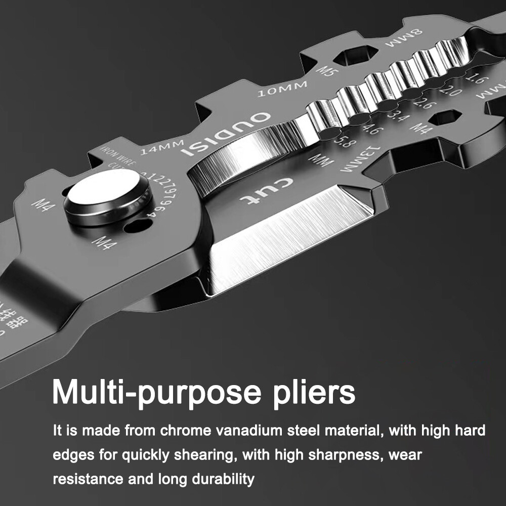 NANWEI Multi-functional Chrome Vanadium Steel Pliers Electrician Wire Separating Crimping Stripping Cutting Winding Clamping Tools for Home Appliance Maintenance