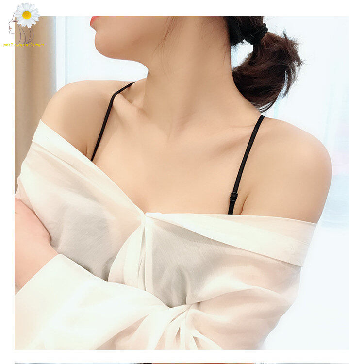 Đồ lót áo ngực dây đai phiên bản Hàn Quốc mảnh Móc cài áo ngực dây đai áo ngực thun đai vai chéo dây đai điều chỉnh thoải mái không hở vai dây đai