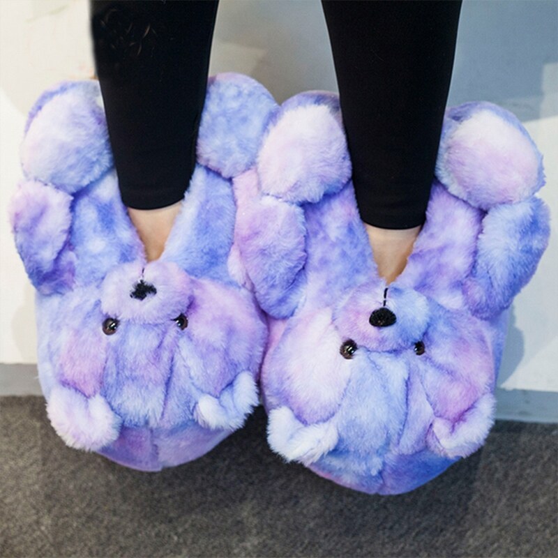 fluffy animal shoes