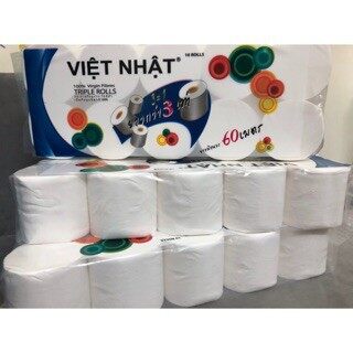 Combo 2 Lốc Giấy Việt Nhật Dai Mịn (1 Lốc 10 Cuộn)