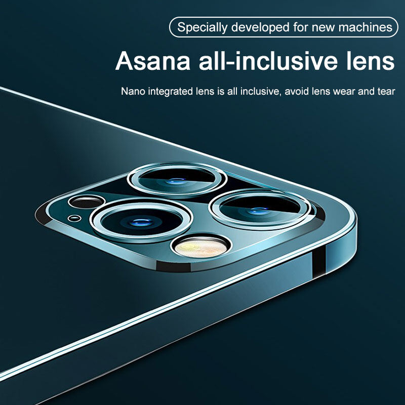 Ultra Thin Lens Protection Phone Case For iPhone 12 Pro Max Soft Back Cover iPhone 11 Pro Max Transparent Silicone Case 12 Mini