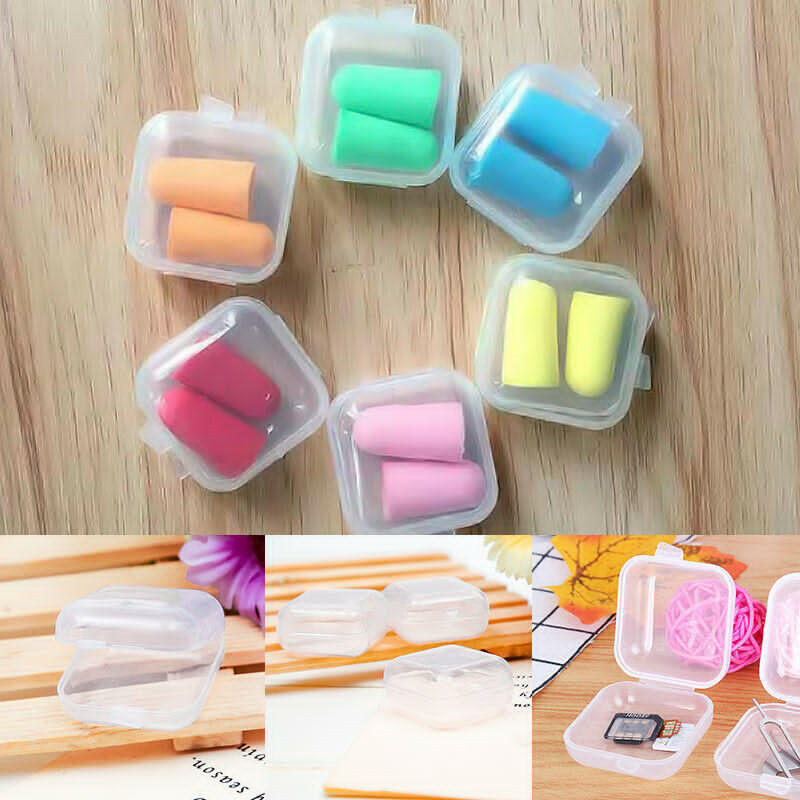 1-20 Chiếc Hộp Nhỏ Hộp Nhựa Trong Suốt Hình Vuông Hộp Đựng Trang Sức Hộp Đựng Hoàn Thiện Hộp Đựng Đóng Gói Cho Hoa Tai