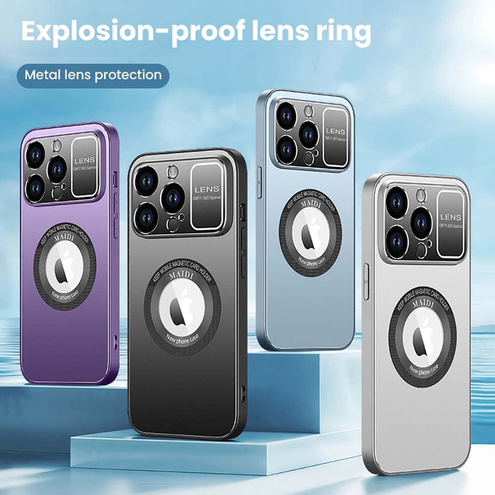 Camera Lens Protection Phone Case For iPhone 14 13 12 Pro Max 11 14Pro Max Shockproof Matte Wireless Charge LOGO Hole Back Cover