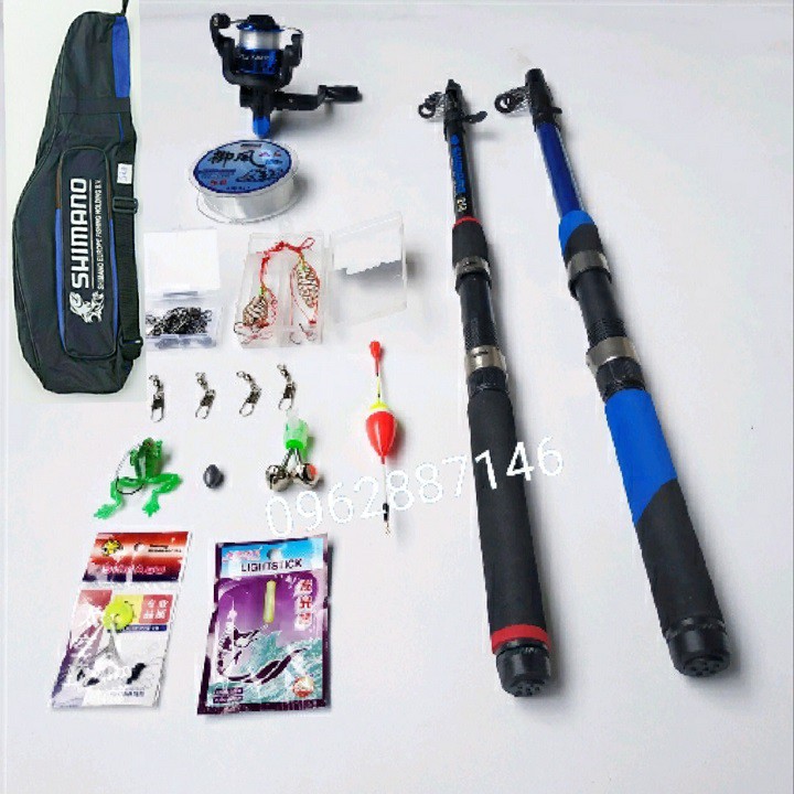 bộ cần câu cá shimanoo tặng balo cùng 14 món