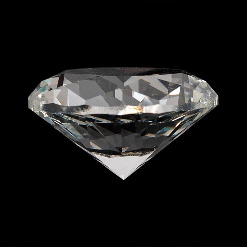 60mm/2.36inch Clear Crystal Diamond Cut Shape Paperweights Crystal Glass Gem Gift Home Display Decoration Car Ornaments