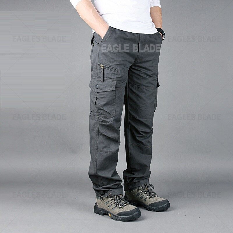 Eaglade mens tactical cargo pants S7 Black
