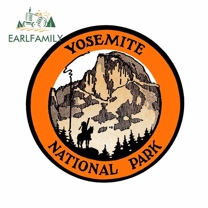 EARLFAMILY Miếng Dán Ô Tô 13Cm X 12.8Cm Cho Công Viên Quốc Gia Yosemite Đề