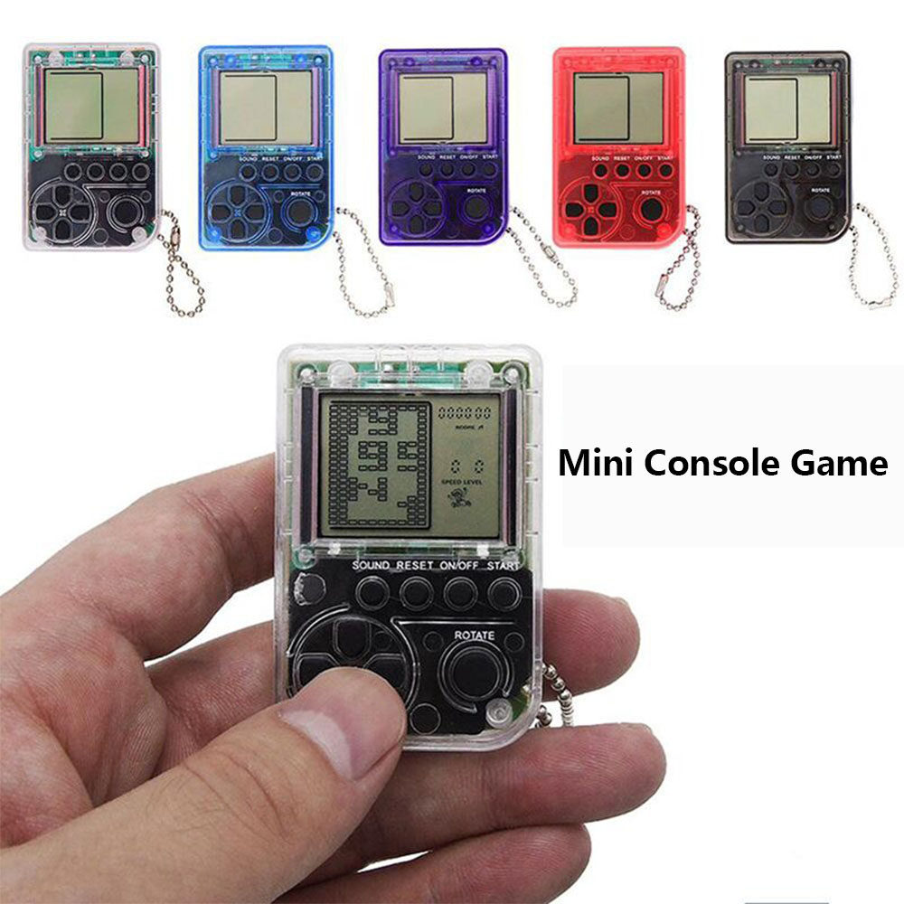 SQUSX Retro Quà Tặng, Mini Cổ Điển 26 Trò Chơi Cổ Điển Máy Chơi Game Cầm Tay Cho Trẻ Em, Bảng Điều Khiển Trò Chơi Điện Tử Keychain