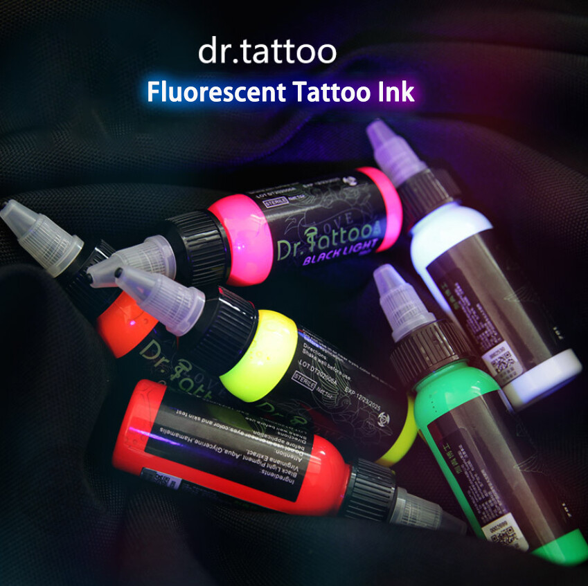 1oz Fluorescent Tattoo Ink Legit Import Human Body Pigment 8 Color Available