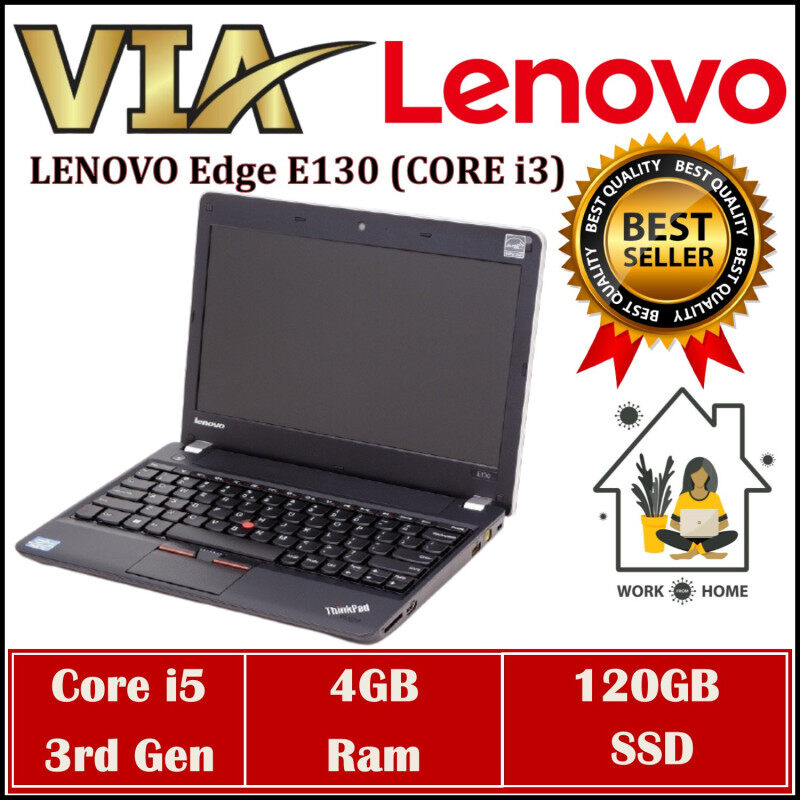 【CHROMEBOOK】LENOVO Edge E130~CORE i3-3rd Gen~4GB RAM~120GB SSD / 240GB SSD~WIN 10~HDMI Malaysia