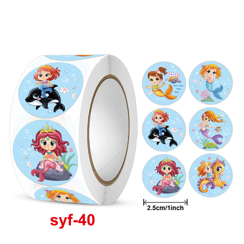 （Super Fan) 500pcs/roll Unicorn Reward Stickers for Students Teachers Encouragement Sticker for Kids Motivational Stickers with Cute Animals