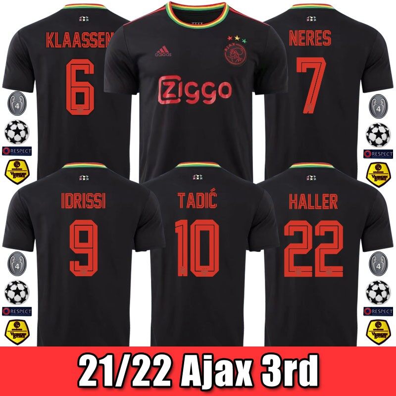 Ajax 3rd Shirt 2021-2022 Football 21/22 Short Sleeve Size S-4XL 