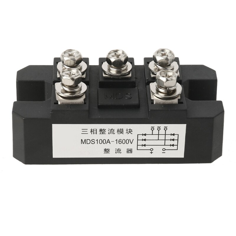 Mds100-16 bridge rectifier 100a 1600v 3-phase diode bridge rectifier copper bottom plate rectification module
