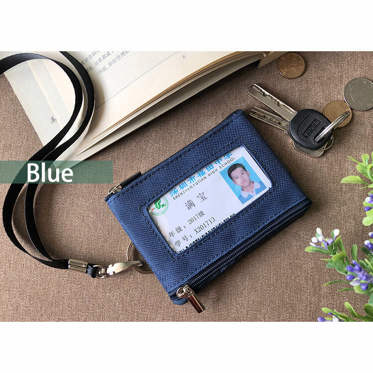 Material: Nylon Canvas Suitable for Card Specification: 54*85mm (Standard credit card size) Use: School Card, Bus Card, Access Card, ID Card Features: Stylish simplicity Quite durable, for prolonged use Perfect for you to protect your business card, work