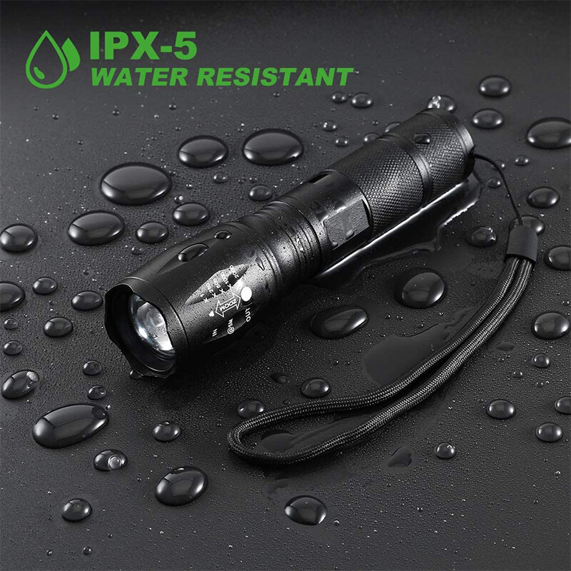 LED Flashlight T6 Tactical Flash Light Mini Torch Lanterna Zoomable Waterproof Flashlight Bike
