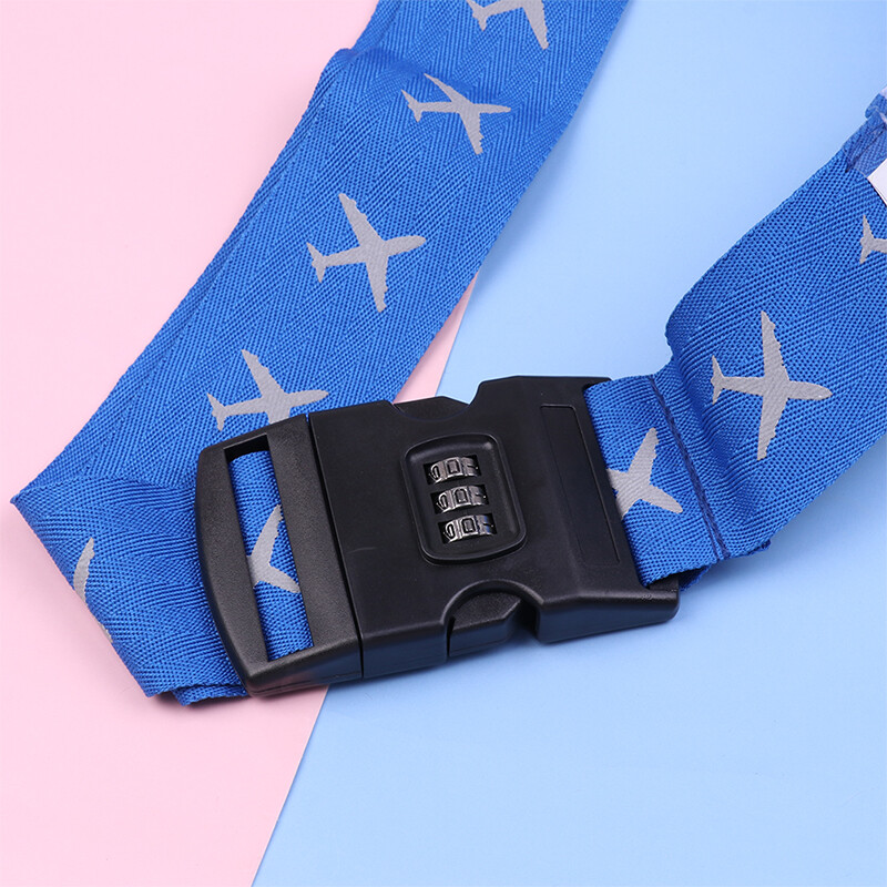 SHENGHAN Travel Luggage Strap Adjustable Password Lock Packing Belt Baggage Secure Lock