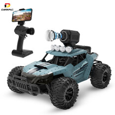 Xe Ô Tô Điều Khiển Từ Xa DEERC DE36W RC, Xe Tải Địa Hình Tốc Độ Cao, Tỷ Lệ 720P HD FPV, Xe Tải 4 Bánh Quái Vật 4WD, Xe Tải Hợp Kim Cho Trẻ Em, Quà Tặng Cho Bé Trai Bé Gái 60 Phút