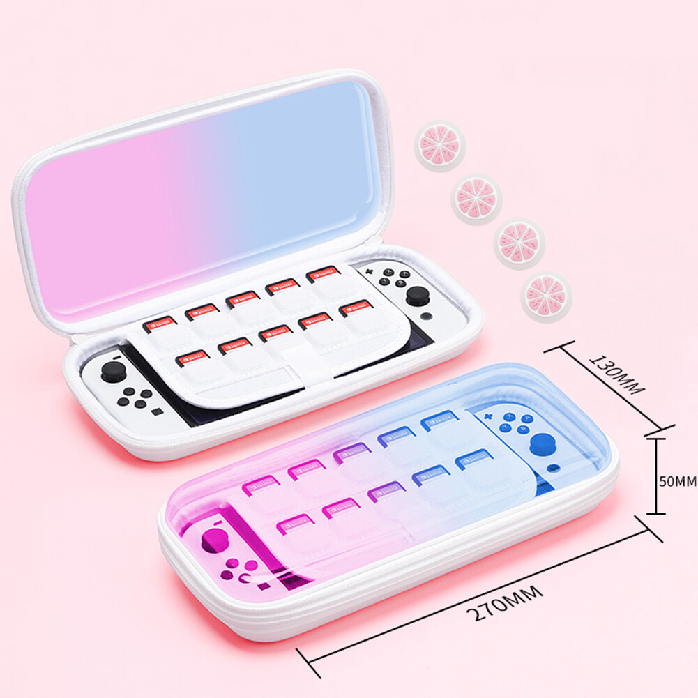 Portable Game Console Storage Bag Protective Sleeve Visible Transparent Hard Shell Case Box Compatible For Ns Nintendo Switch Oled (in stock)