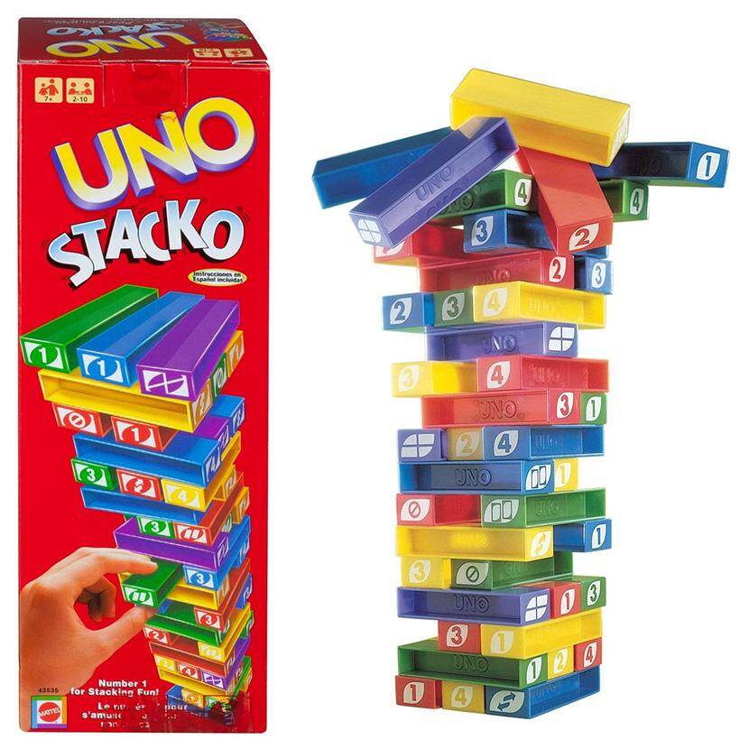 UNO Stacko Board Game Party Game Family Game puzzle drinking Boy Girl GIft (45pcs)