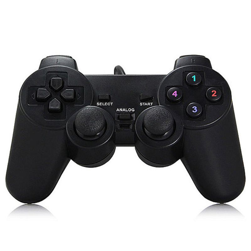 USB Wired Gamepad Joystick Single/Double Vibration Joypad Game Controller Handle for PC Laptop Computer