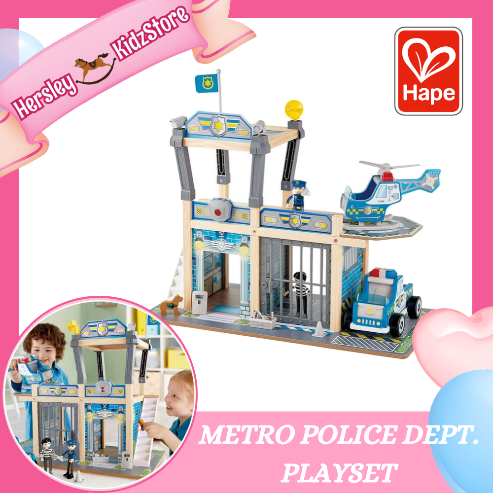 HP3050) Hape, Metro Police Playset Lazada