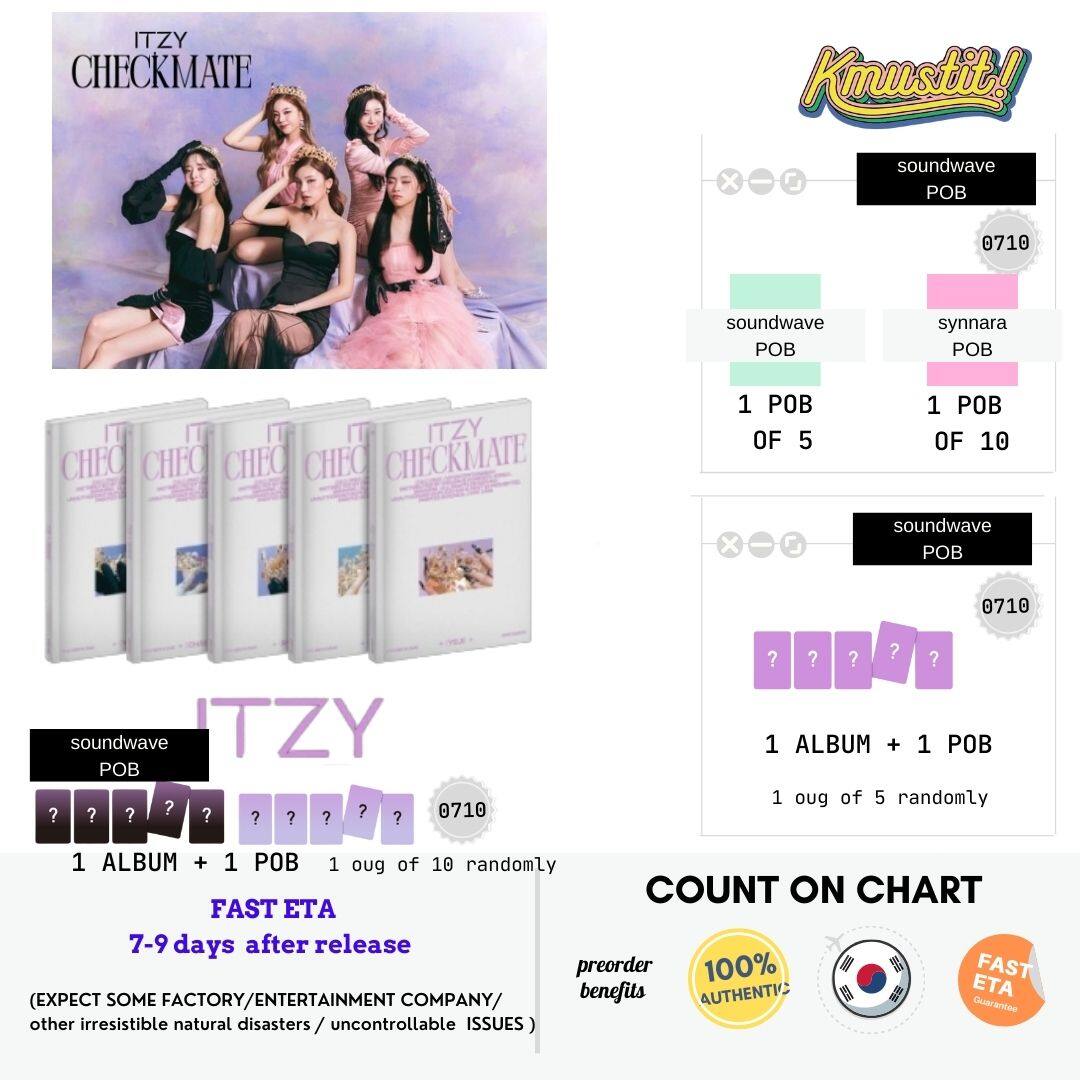 ITZY - CHECKMATE STANDARD EDITION Random version Album+Pre-Order Benef