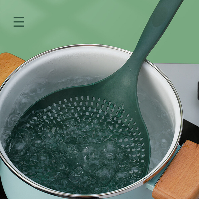 Yespery lớn colander nhà bếp lớn mì muỗng thìa cầm tay dài nhiệt độ cao không dính Pan colander strainers Lọc dụng cụ nhà bếp