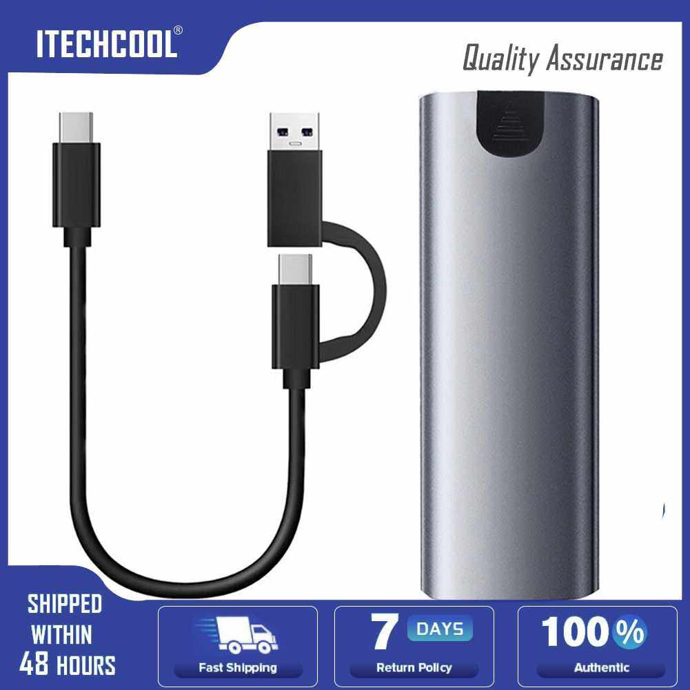 M.2 ngff to usb 3.1 ssd case type-c 3.1 external ssd enclosure adapter 5gbps m/b/ key aluminum alloy for 2230/2242/2260/2280 ssd