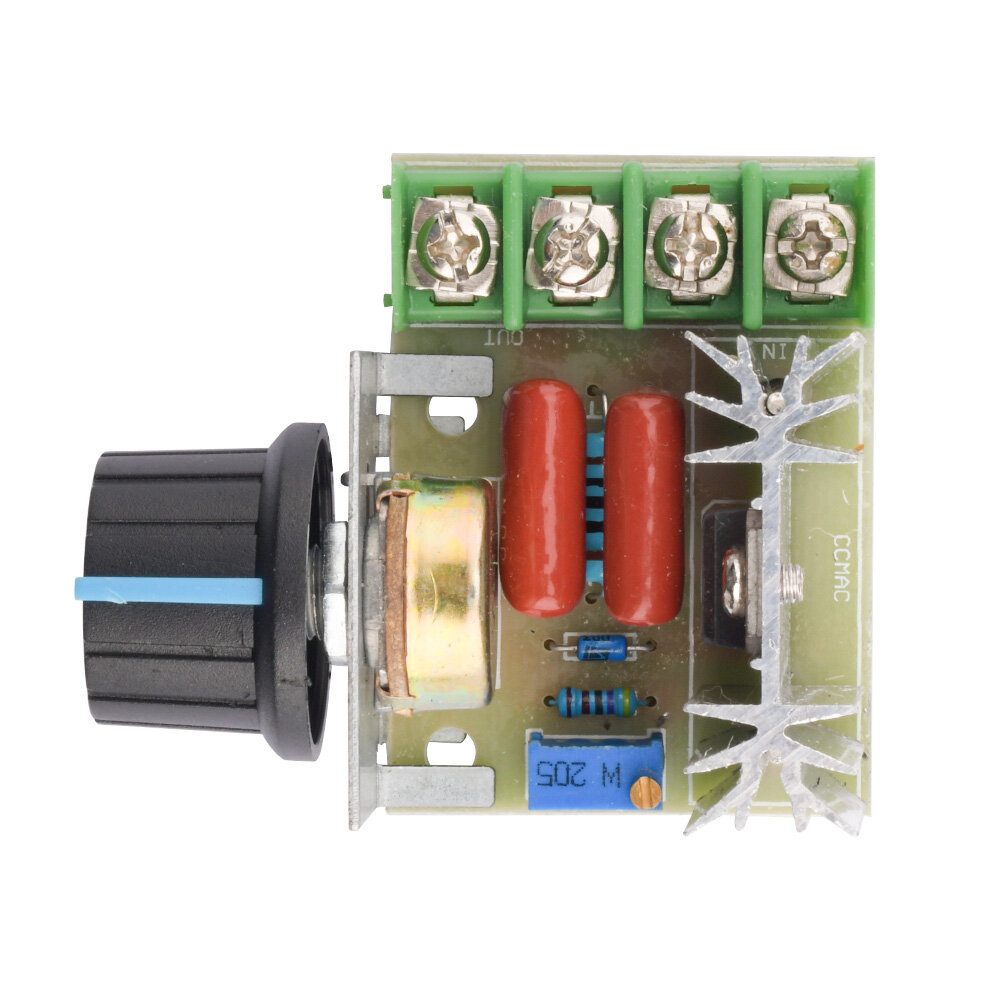 SeasBoat AC 50-220V 2000W SCR Bộ Điều Chỉnh Điện Áp Công Tắc Nhiệt Độ Bộ Điều Khiển Tốc Độ Động Cơ Potentiometer Light Dimmer