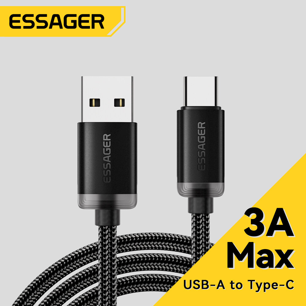 Essager 3A Nhanh Chóng Sạc USB A Để Loại C Cáp Nhanh Chóng