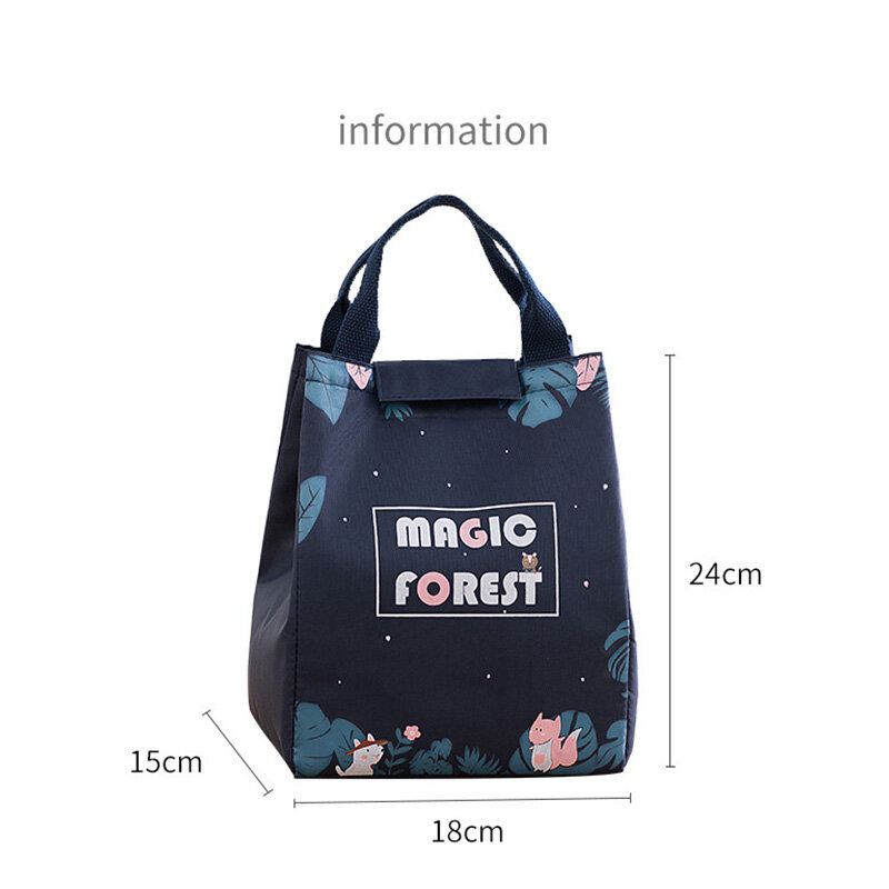 KS Magic Forest portable insulation bag thickened large-capacity lunch box bag insulation lunch bag