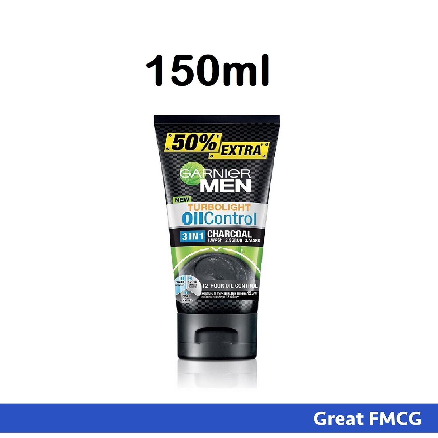 garnier face wash for men's black