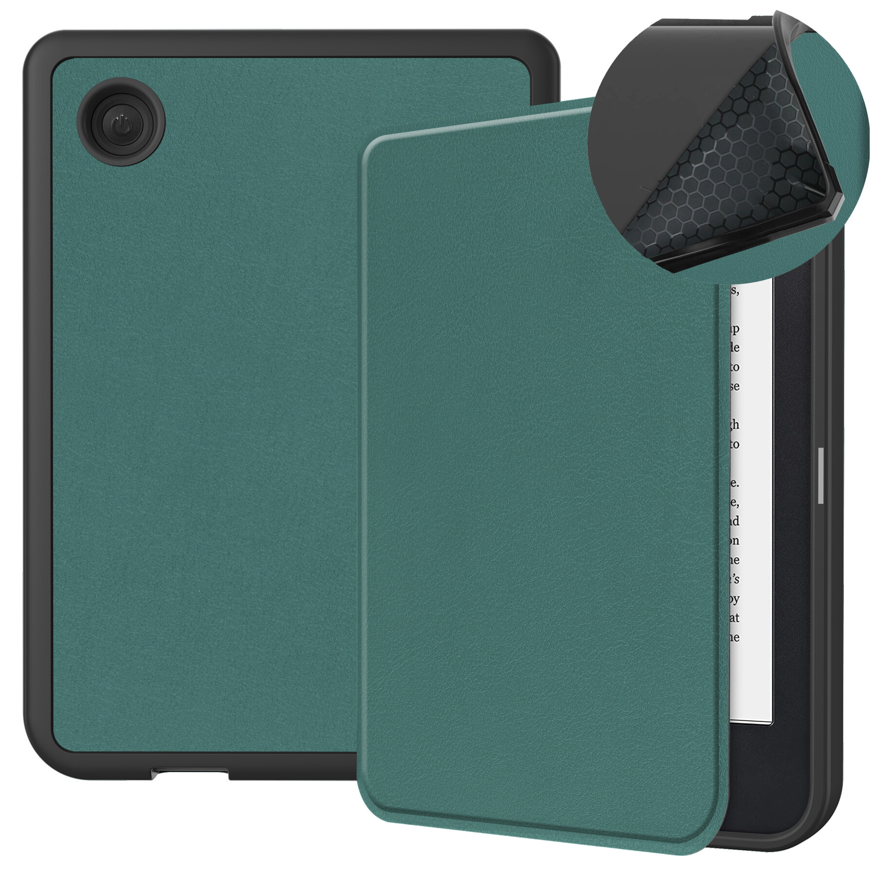 Magnetic case for kobo clara 2e 6 inch 2022 e-book pu leather soft tpu smart flip cover with sleep/wake