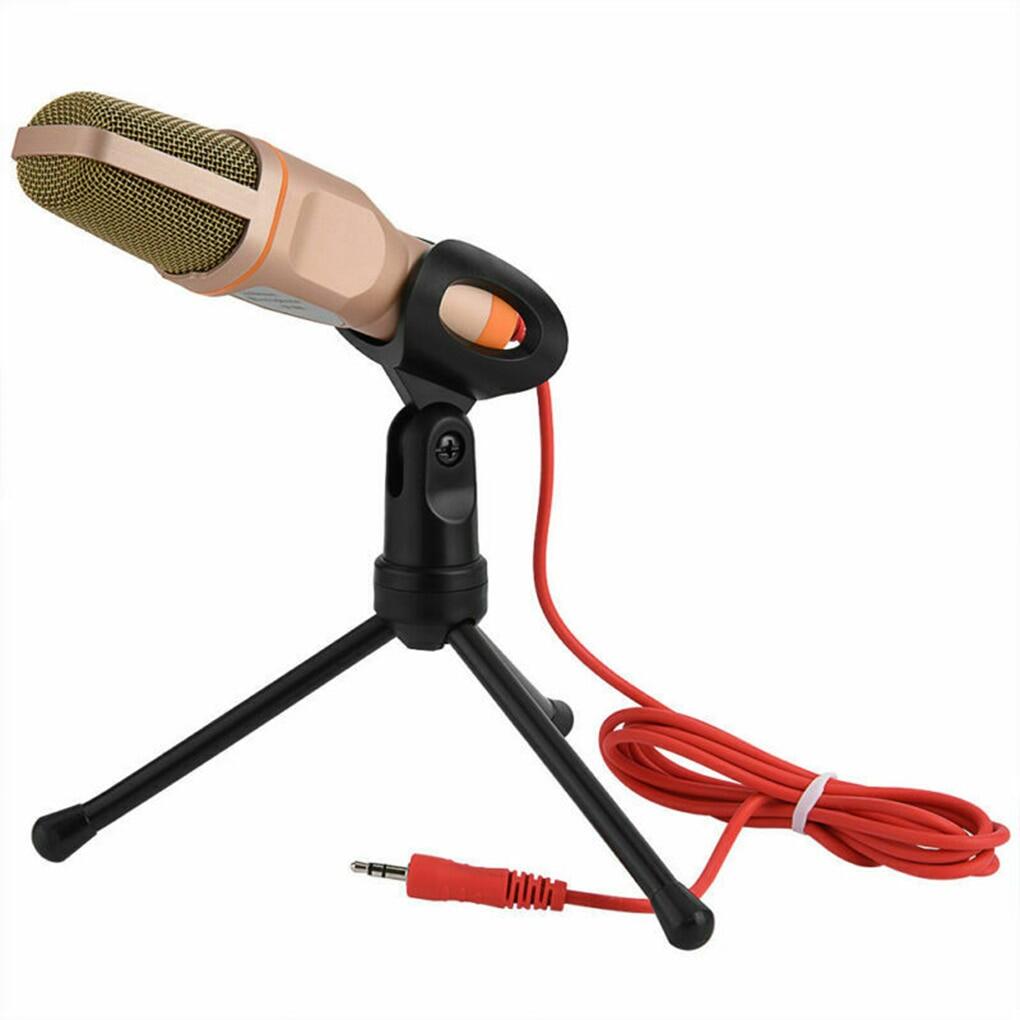 Zeallion Professional Condenser Microphone Sound Podcast Studio Microphones with PC Stent for Computer PC Karaoke 3.5mm