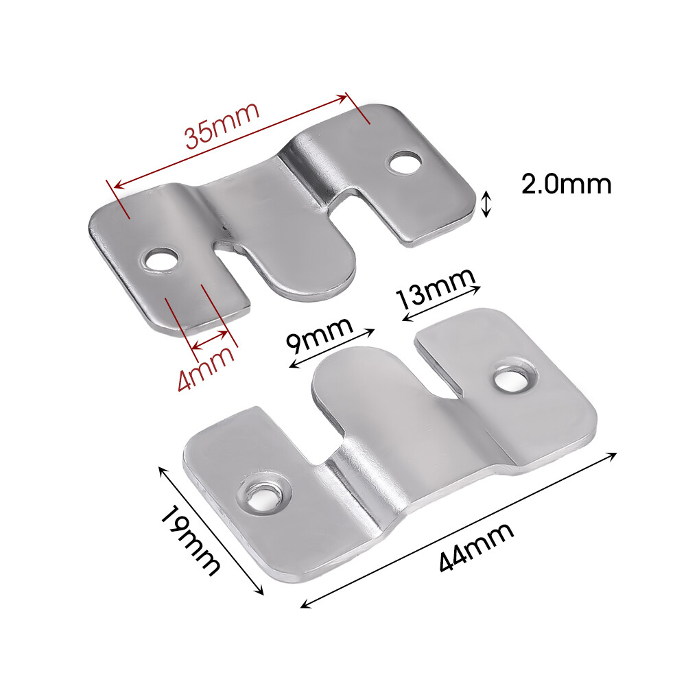 Stainless Steel Interlocking Hangers Recessed Stands Picture Frame Mounting Hooks