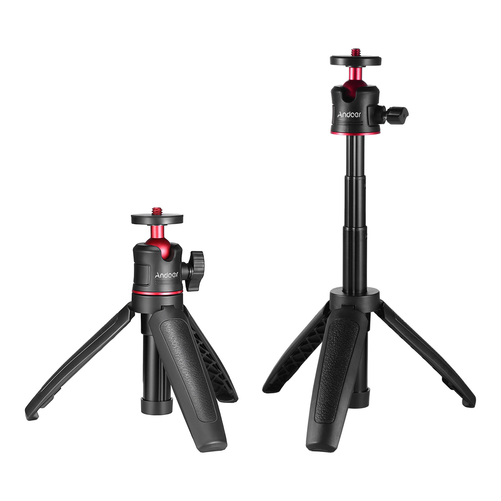 Andoer MT-08 Mini Nối Dài Máy Tính Để Bàn Chân Máy Cầm Tay Nhiếp Ảnh Khung Đứng Với Linh Hoạt Ballhead 1/4 Inch Vít Núi Đối Với Ảnh Tự Sướng Du Lịch Vlogging