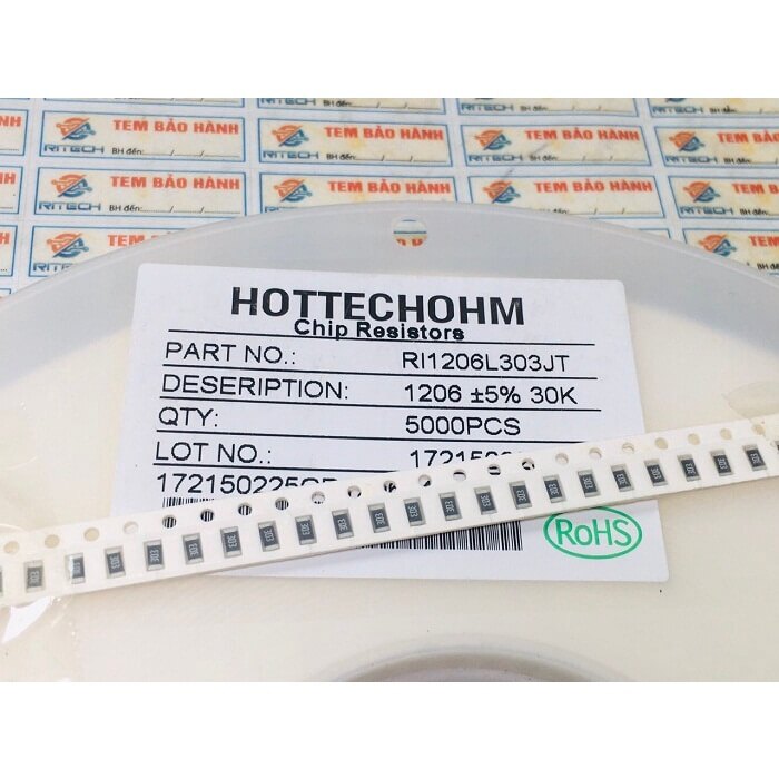 1 dây điện trở dán 1206 30k 5%