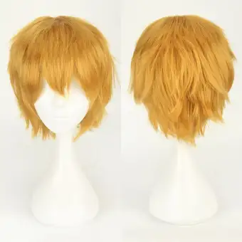 Multi Color Short Straight Hair Wig Anime Party Cosplay Full Sell