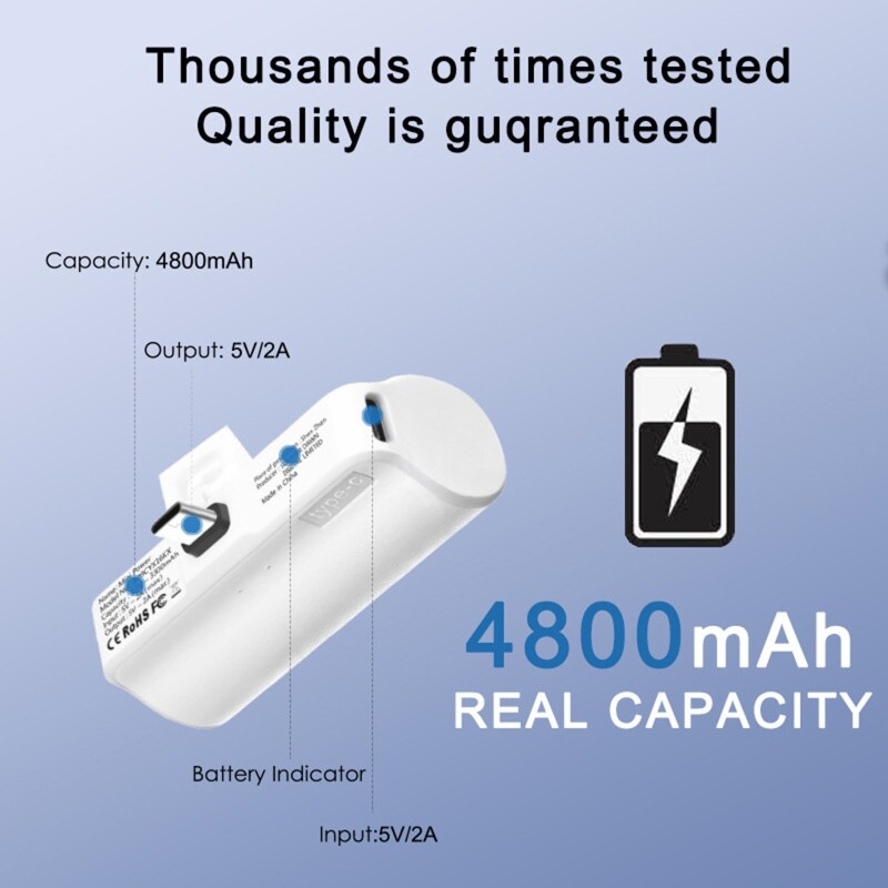 【Ready Stock】 5000mAh Capacity Type-C Charger Battery Pack for Oculus Quest 2 Battery Pack VR Headset Power Banks