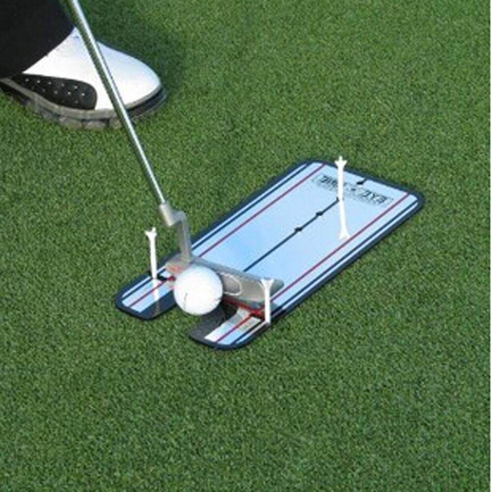 Golf Putting Mirror Alignment Training Aid Swing Trainer Eye Line