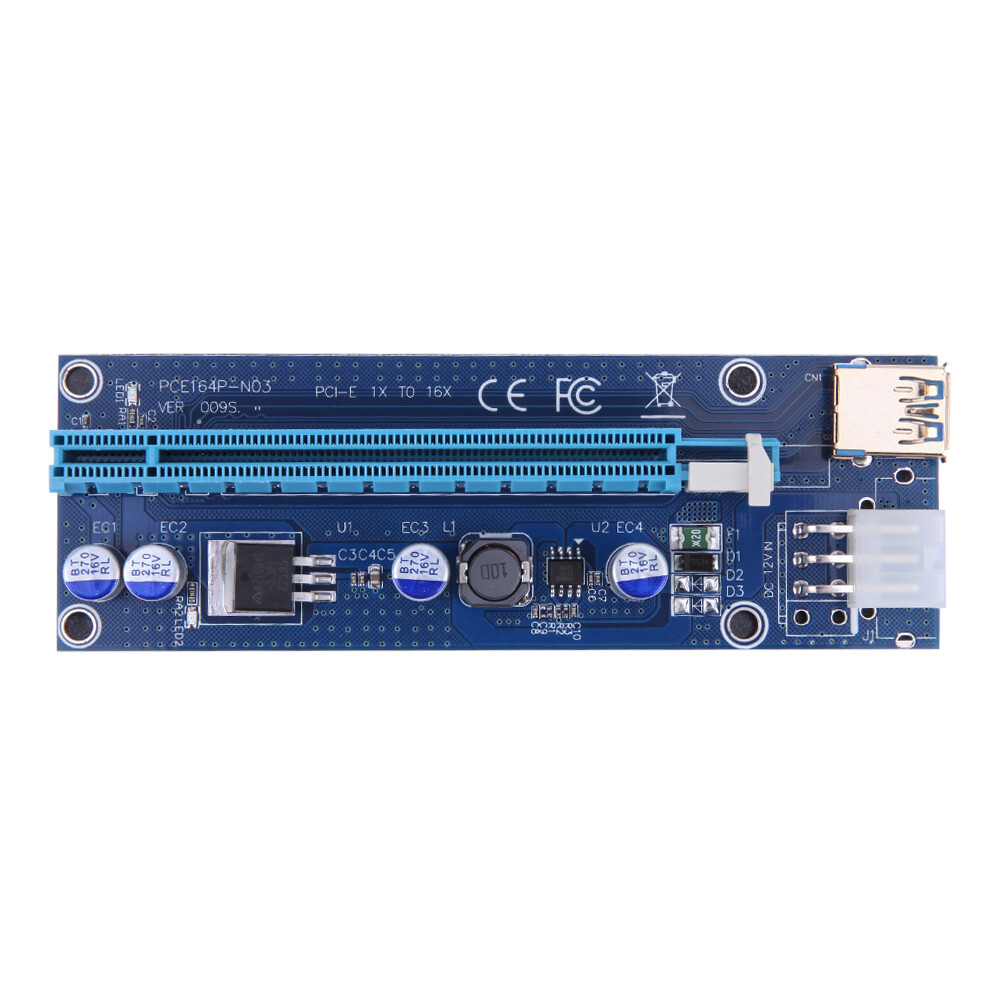 60Cm PCI-E Riser1 X 16X PCI-E USB3.0 009S Adapter Thẻ Cáp Cho Thợ Mỏ BTC