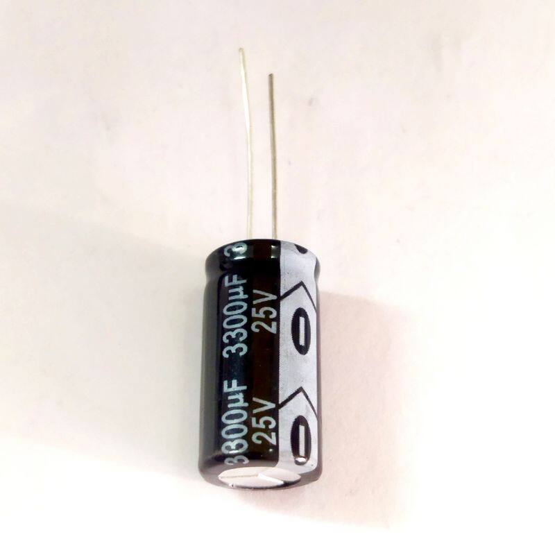 10pcs 3300uf 25v 3300mfd 25volt 13*25mm aluminum electrolytic capacitor